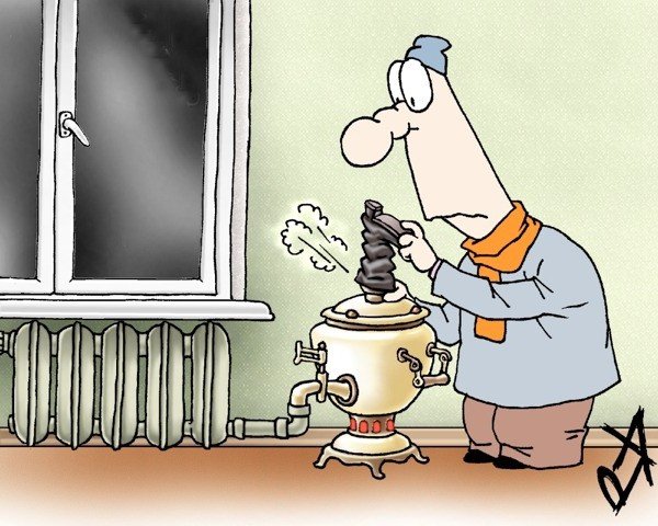 Батарея отопления карикатура