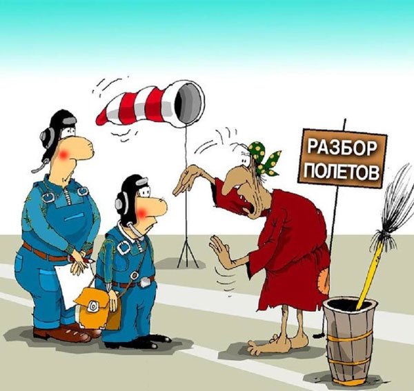 Карикатура разбор полетов