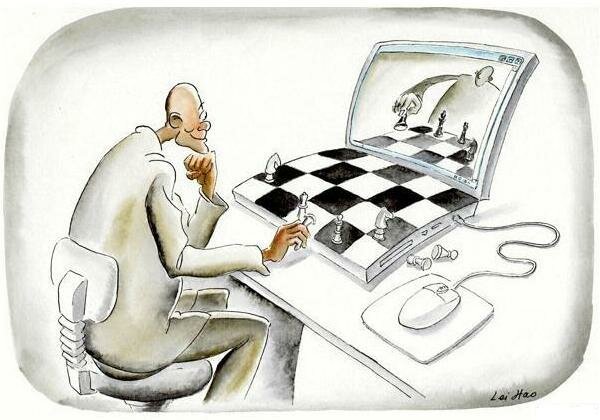 Шахматные фигуры карикатура