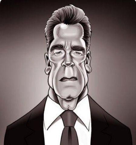Арнольд Шварценеггер шарж карикатура