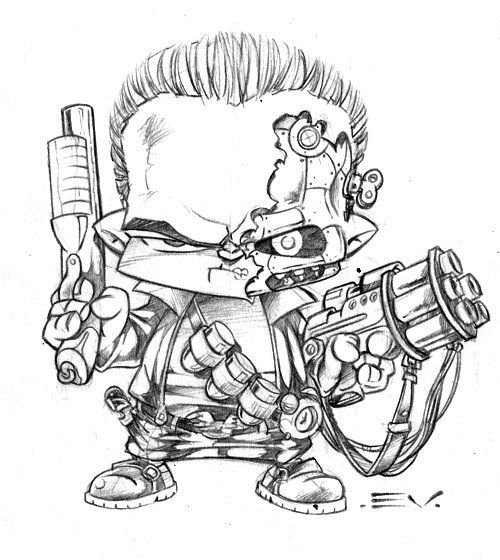 Терминатор шарж