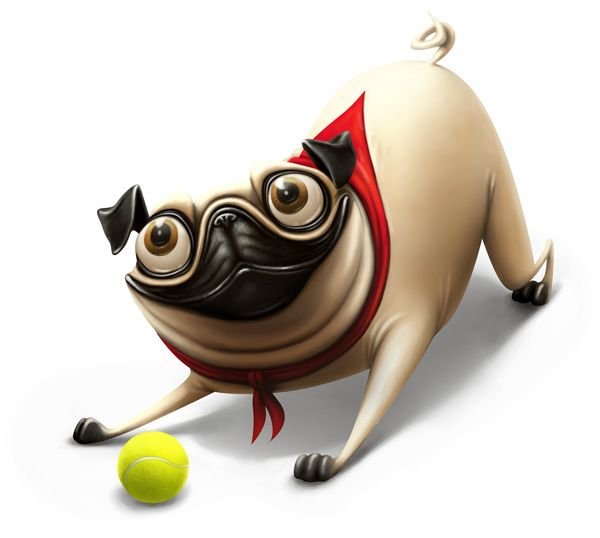 Мопс мульт арт