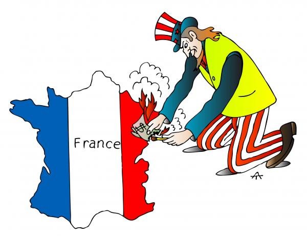 Карикатура на Францию