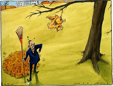 Карикатура осень