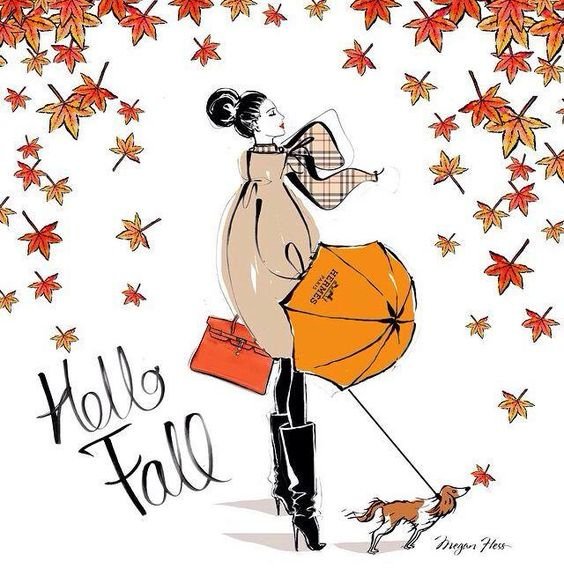 Смешные осенние рисунки