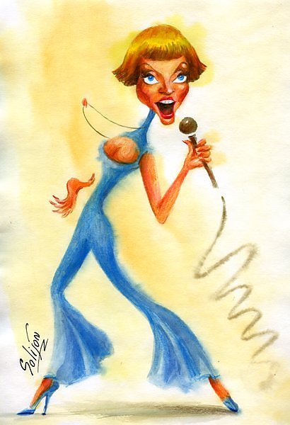 Лайма Вайкуле шарж