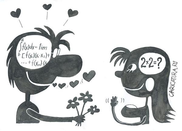 Карикатуры на мужчин и женщин