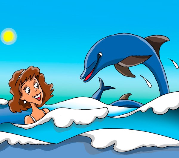 Дельфины спасатели