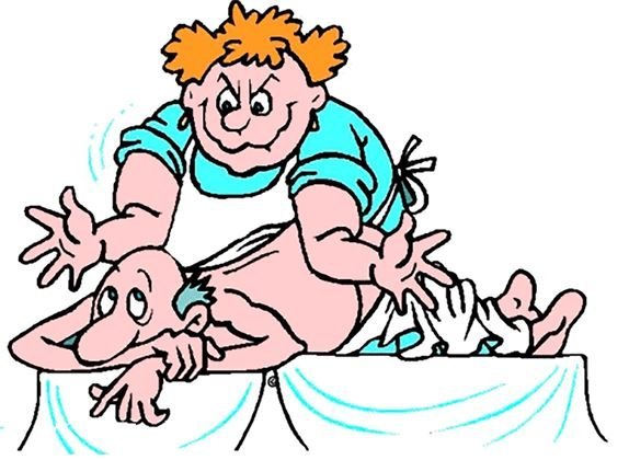 Карикатуры на тему массажа