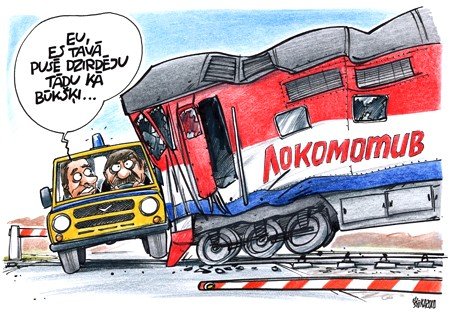 Карикатуры про железную дорогу