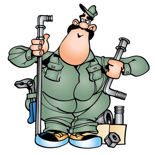 Прикольный сантехник