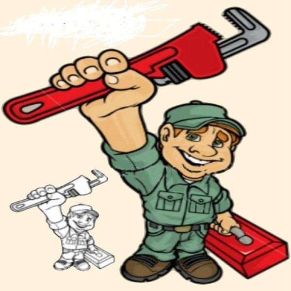 Водопроводчик карикатура