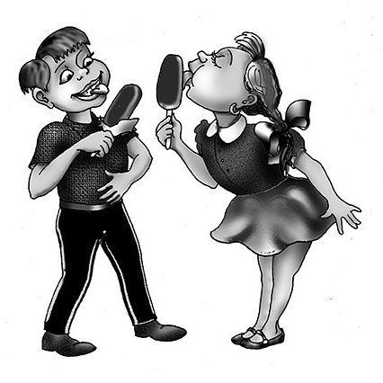 Карикатура мальчик