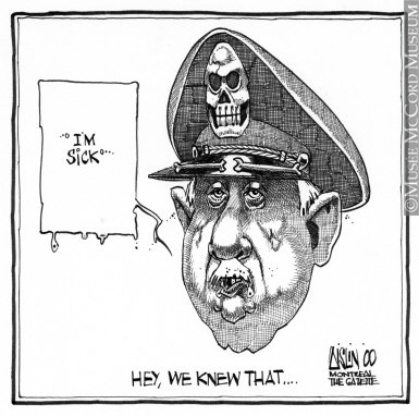 Аугусто Пиночет карикатура