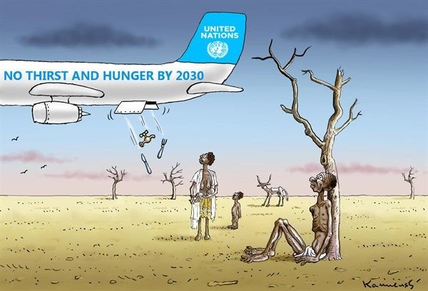 Карикатура жажда