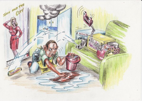 Уборка карикатура