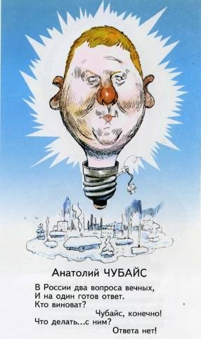 Анатолий Чубайс карикатуры