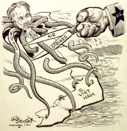 Война во Вьетнаме карикатуры