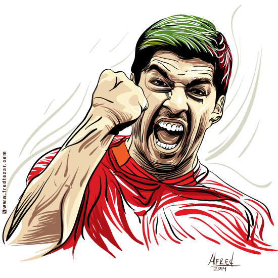 Мультяшный Луис Суарес