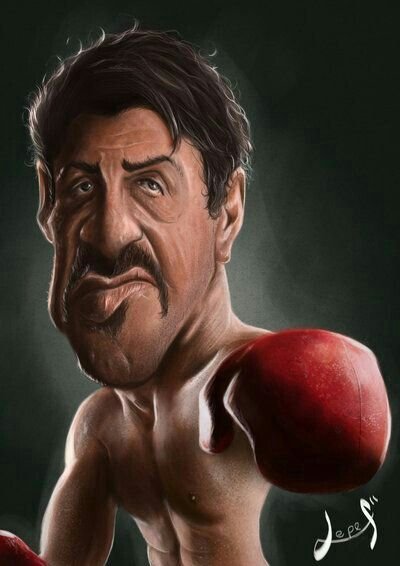 Сильвестр Сталлоне шарж