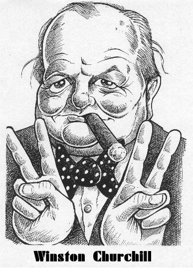 Уинстон Черчилль карикатура