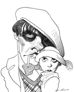 Лиля БРИК рисунок Маяковского