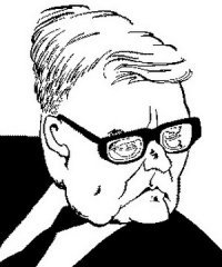 Дмитрий Дмитриевич Шостакович карандашом