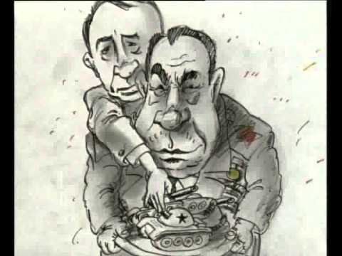 Горбачев и Ельцин карикатура