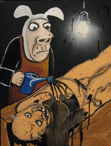 Художник Вася Ложкин бабка