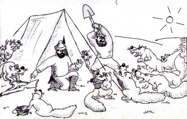 Карикатура геолог