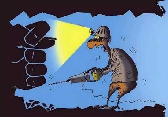 Шахтер карикатура