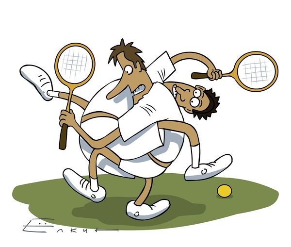 Рафаэль Надаль шарж