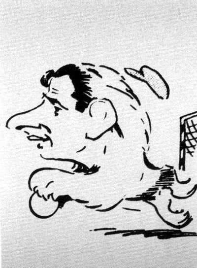 Лев Яшин шарж