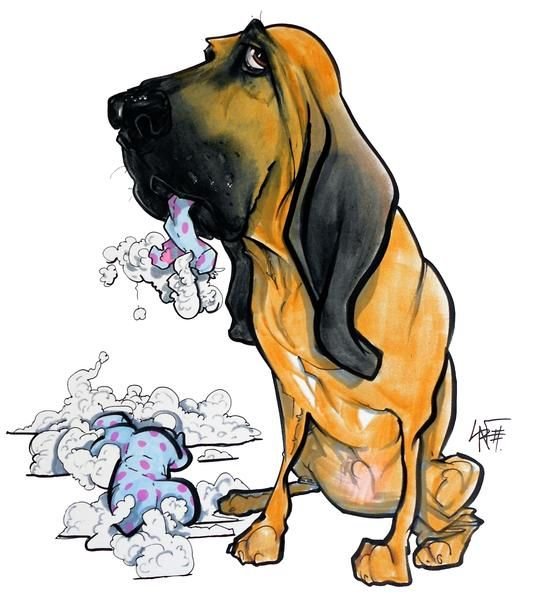 Собака карикатура