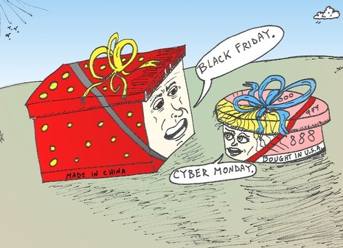 Черная пятница карикатура