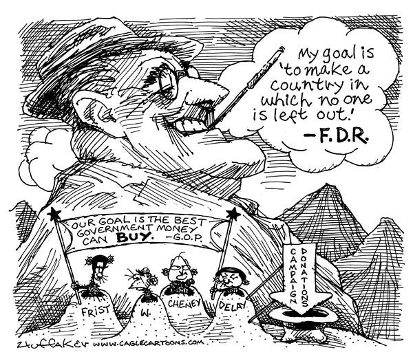 Рузвельт карикатура