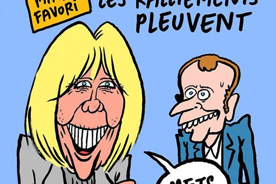 Карикатура на жену Макрона