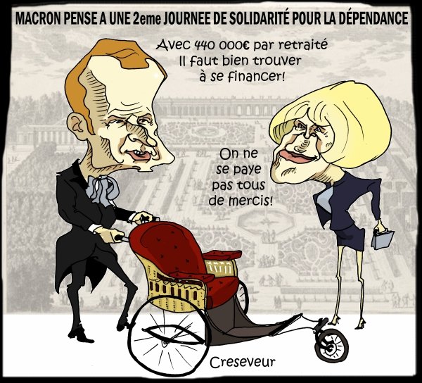 Карикатуры на Макрона обидные