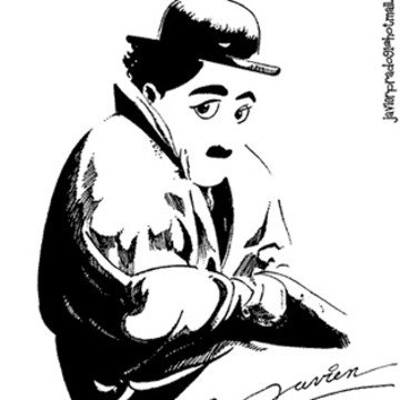 Обои на телефон карикатуры на Чаплина