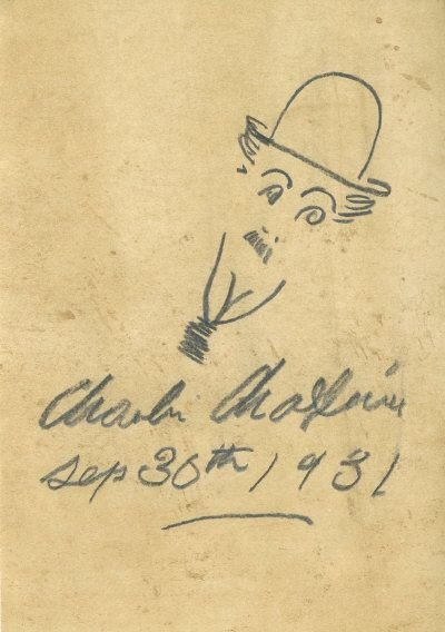 Чарли Чаплин шарж