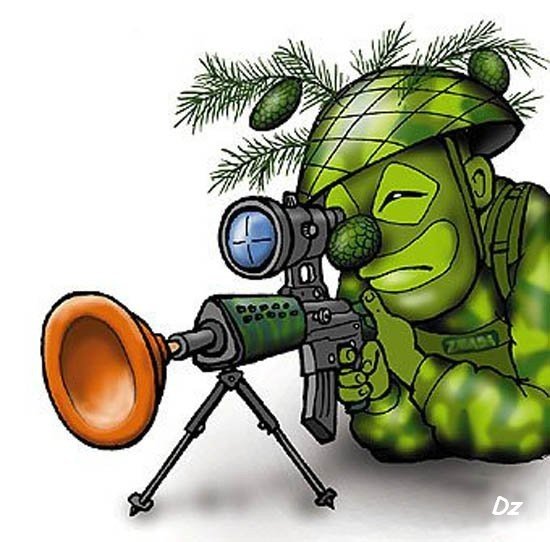 Снайпер карикатура