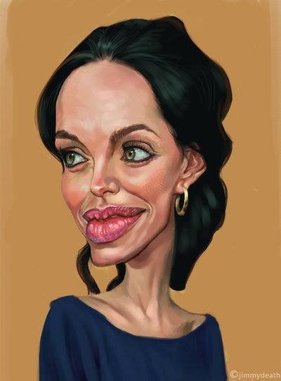Анджелина Джоли шарж