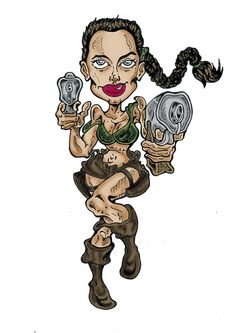 Анджелина Джоли шарж