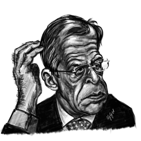 Сергей Лавров карикатура
