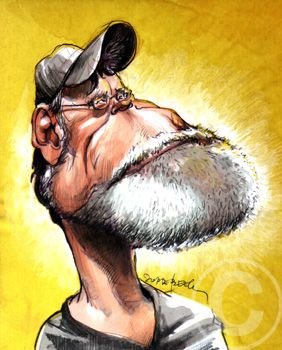 Бородатый карикатура