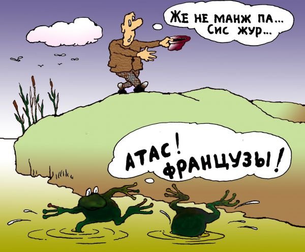 Карикатуры на французов