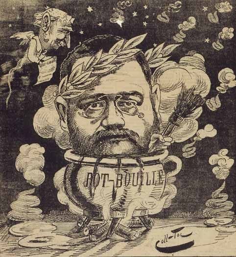 Эмиль Золя карикатуры на него 19 век