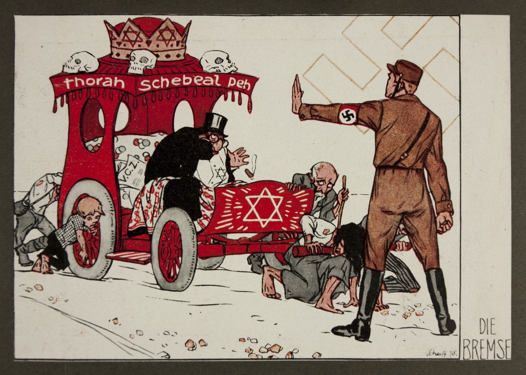Пропаганда третьего рейха против евреев плакат