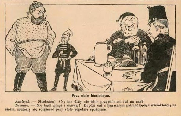 Юзеф Пилсудский карикатура