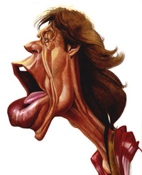 Мик Джаггер шарж